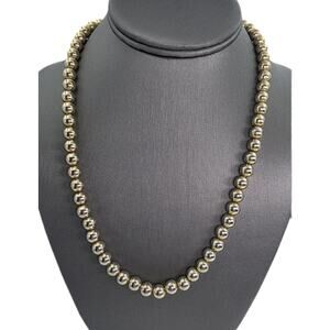 Vintage Park Lane Beaded Goldtone Necklace - 1970s Costume Jewelry